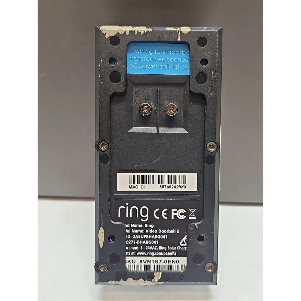 Ring Video Doorbell 2 Wire-Free Video Doorbell Rechargeable Battery‎